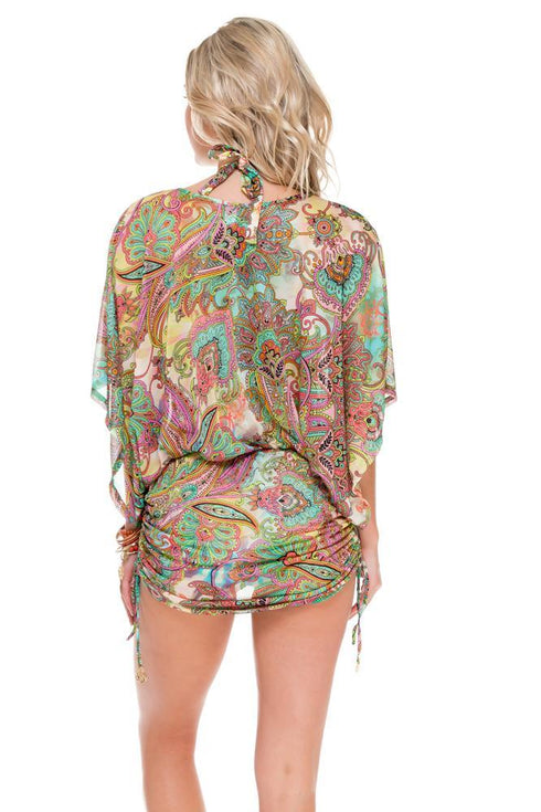 Luli Fama Callejera Cabana V Neck Dress